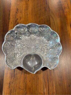 Wilton Armetale RADISH Chip & Dip Serving Bowl Pewter Finish 357244 USA